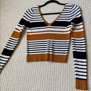 Kendall & Kylie striped long sleeve